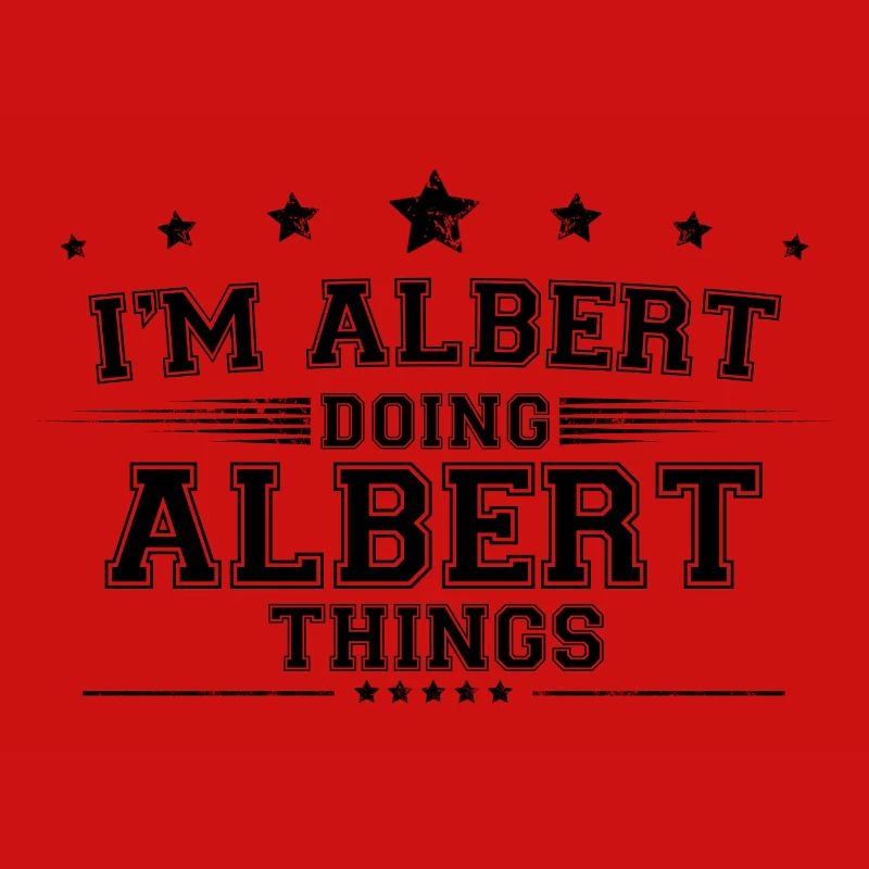 Ich bin Albert, der Albert-Dinge macht