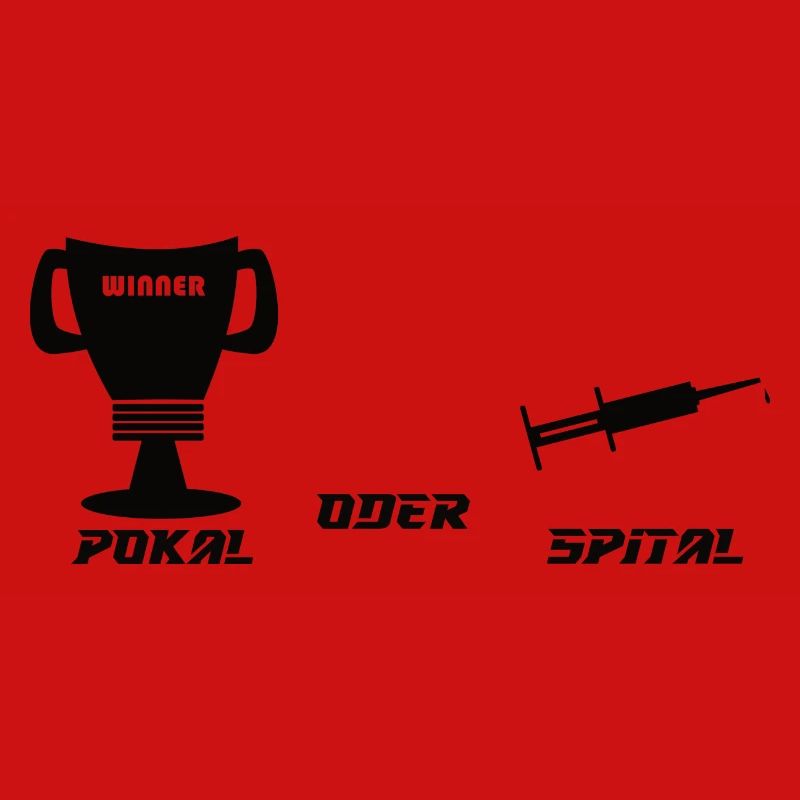 Pokal oder Spital schwarz