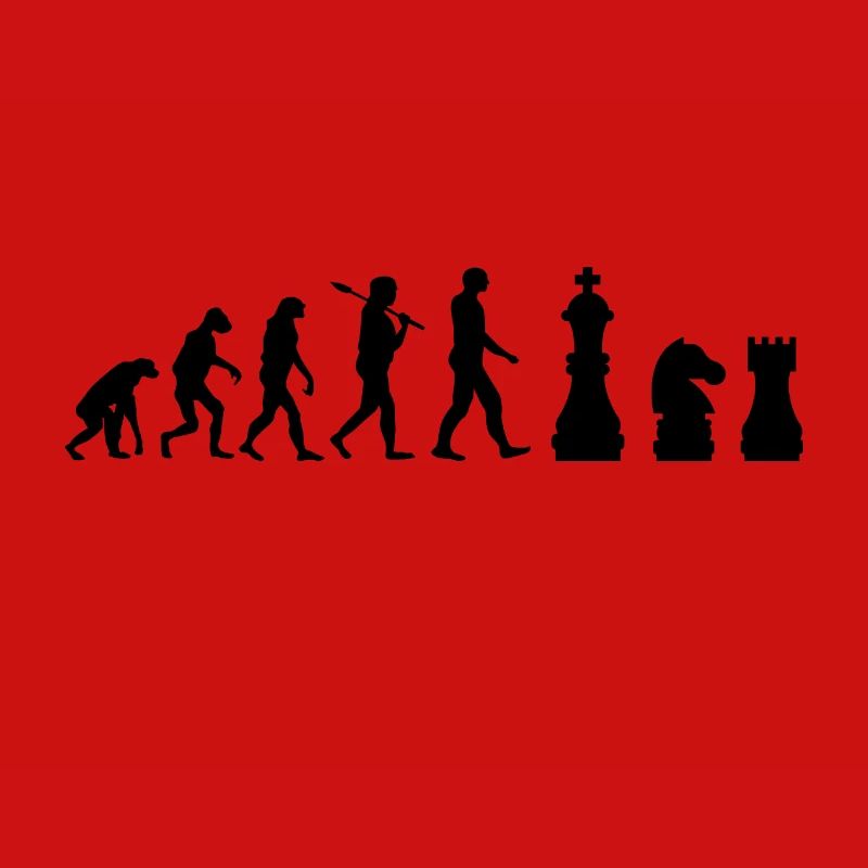pièces d'échecs d'échecs Evolution cadeau