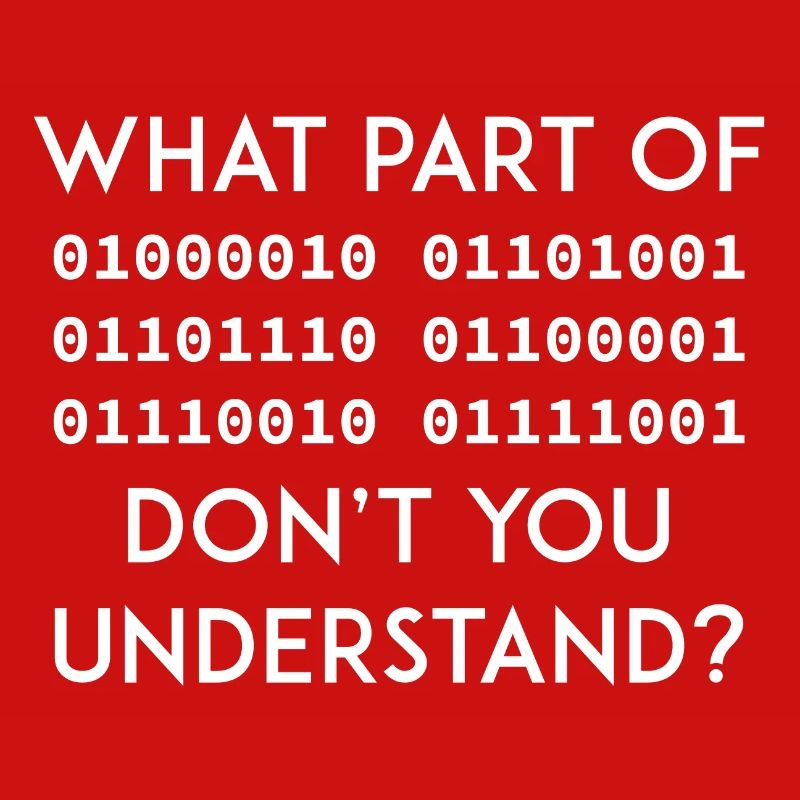 Binary Code Funny saying Nerd geek Programmer IT