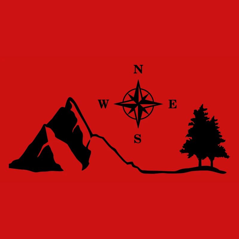 Nature, Mountain, Compass