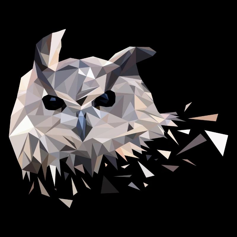 Low Poly Eule Geschenkidee Trend Geometrie
