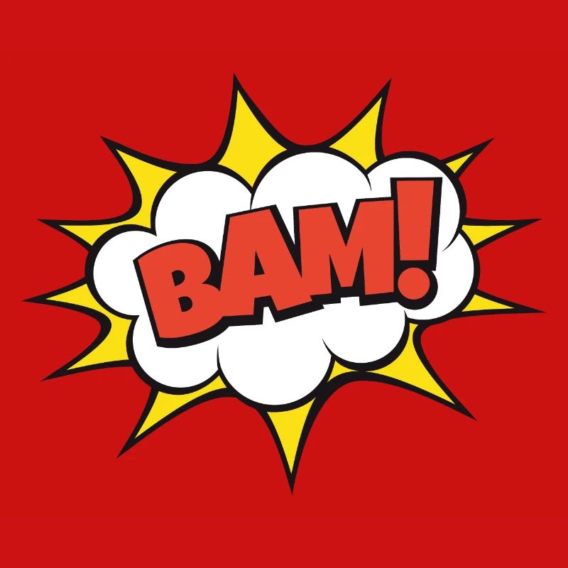 BAM! Lustige Comic-Explosion