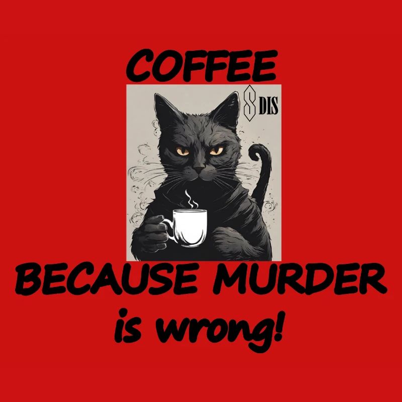 Cat COFFEE, because murder is wrong!