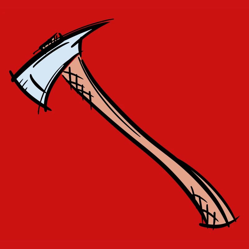Axe Drawing / Fireman's Axe. Fireman.