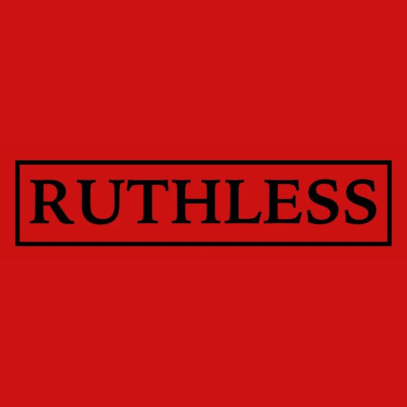 RUTHLESS BOX LOGO schwarz