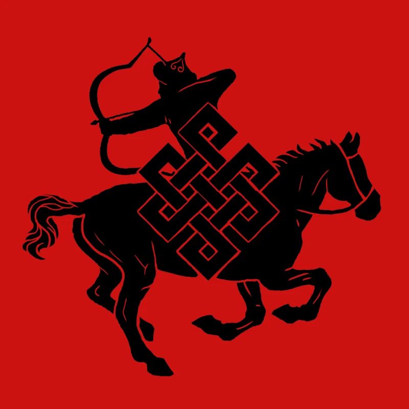 Mongolischer berittener Bogenschütze