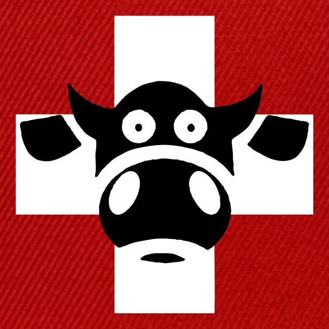 Schweizerkreuz mit Kuh