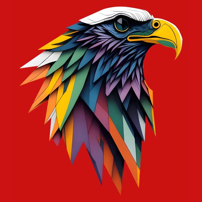 Polygonal Eagle Head