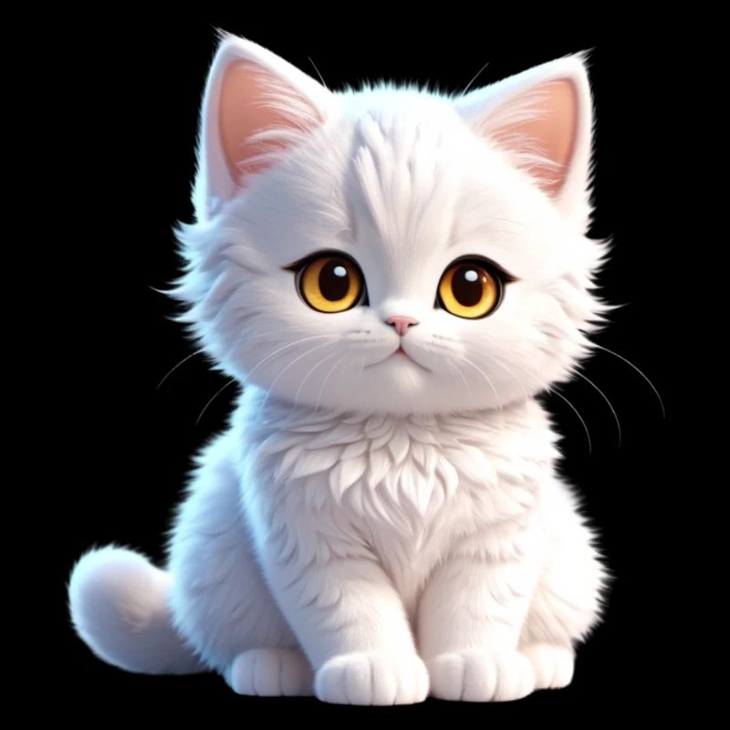 Cute white kitty