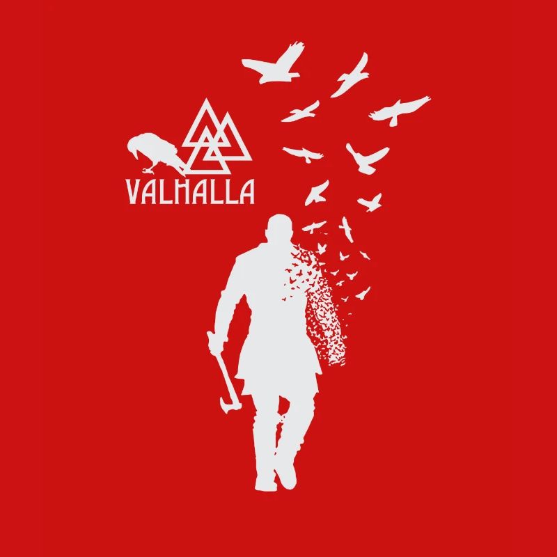 Walhalla Vikinger Raben Geschenk