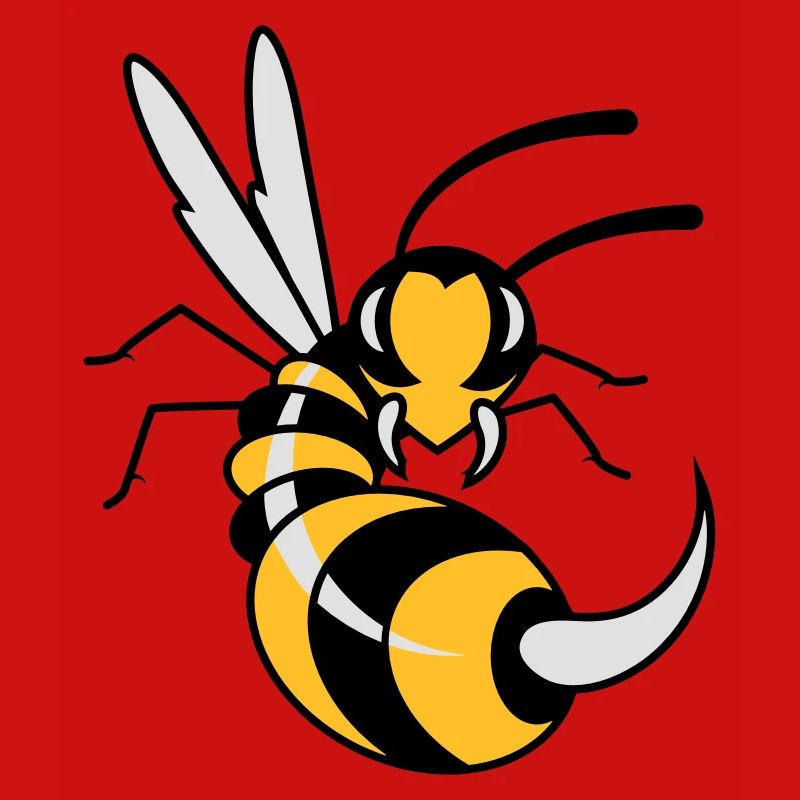 Wasp with giant sting