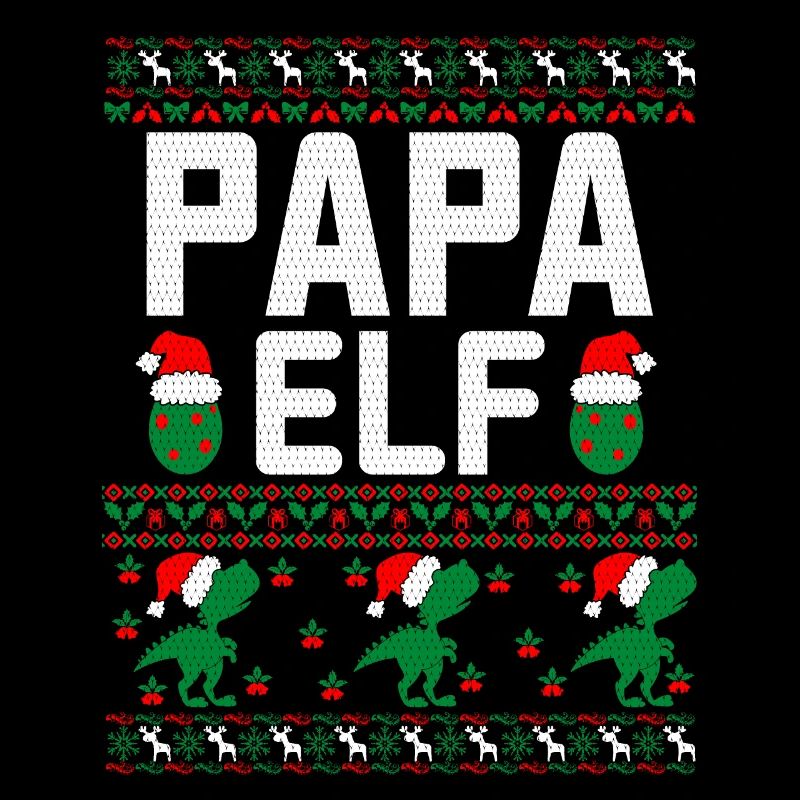 Papa Elf hässlicher Weihnachtspullover