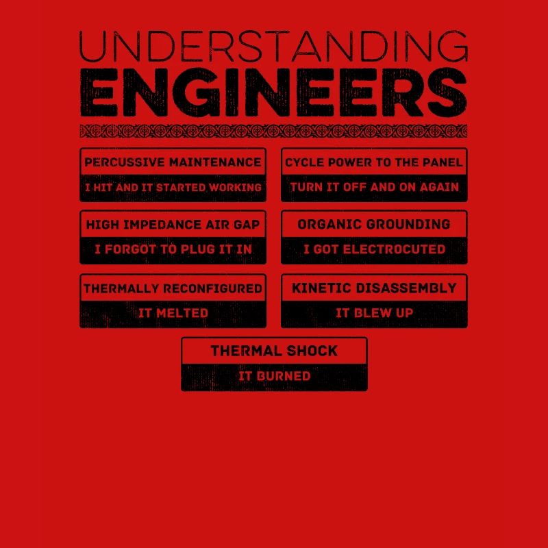 Understanding Engineers - Cool Sarcastic Engineer