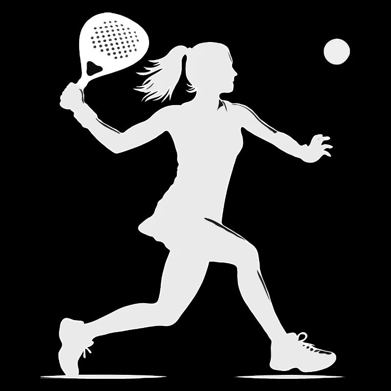 Padel player side white