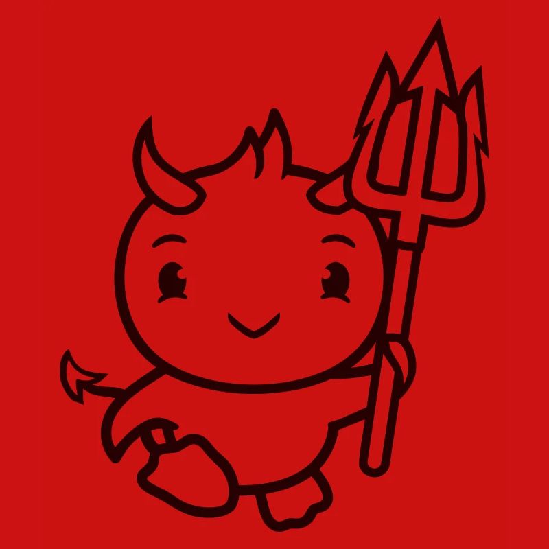 bird devil horns satan trident hell evil cool