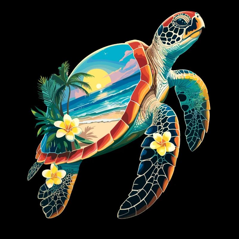 Turtle Waves Surf Turtle Surfer Turtles