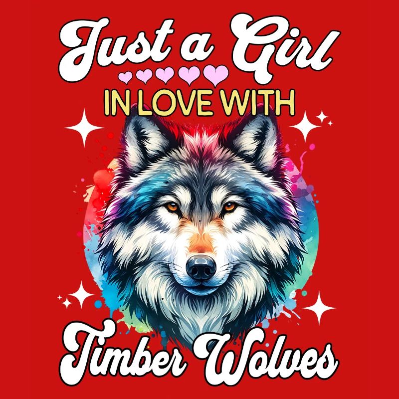 Grauwolf Mädchen Timber Wolf
