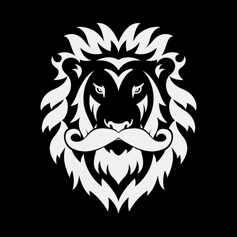 Beardy Beard Bart Lion Löwe weiß