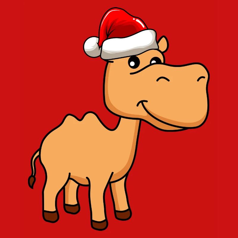 Kamel Comic Weihnachten