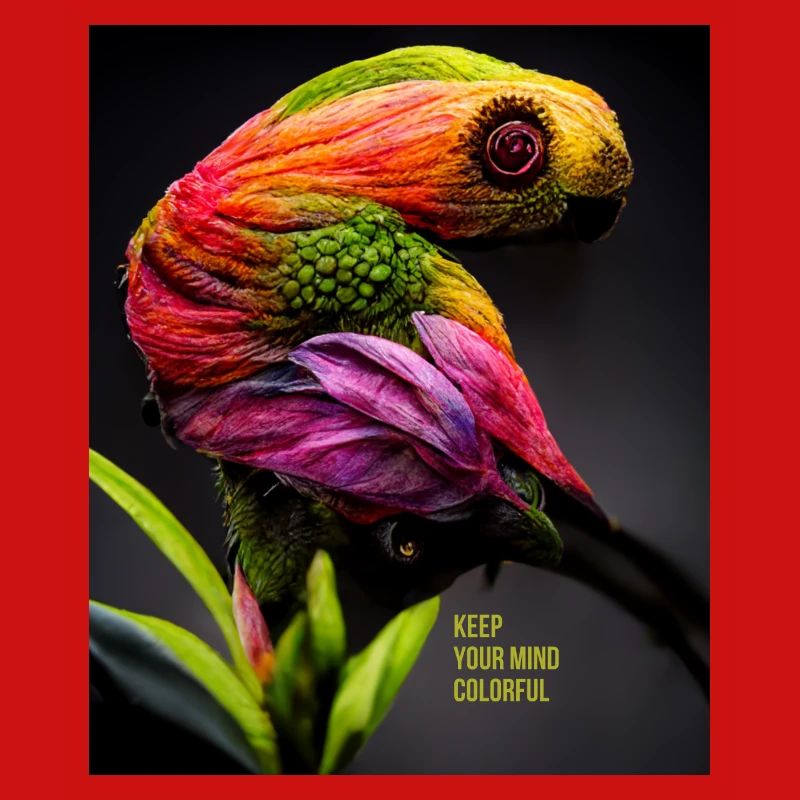 Colorful parrot for all sharp minds