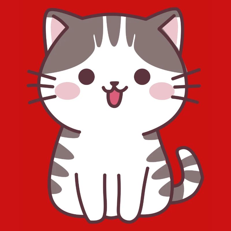 Süße Katze - Comic-Katze