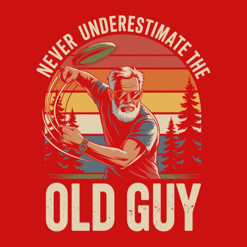Underskatta aldrig den gamla killen discgolf
