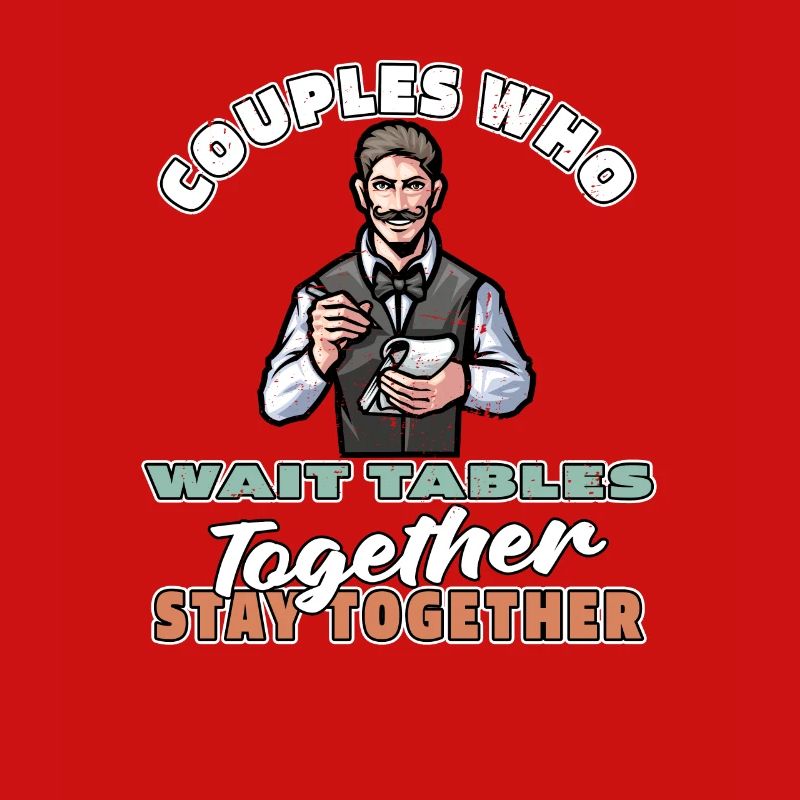 Kellner Kellnerin Paar