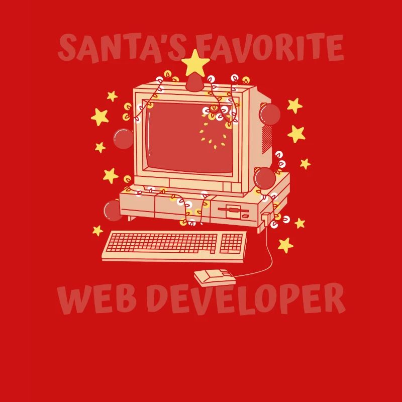 Web Entwickler Webdeveloper Weihnachtsmann