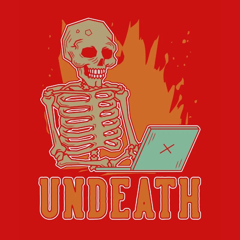 Developer Coder Programmer Skeleton Undeath