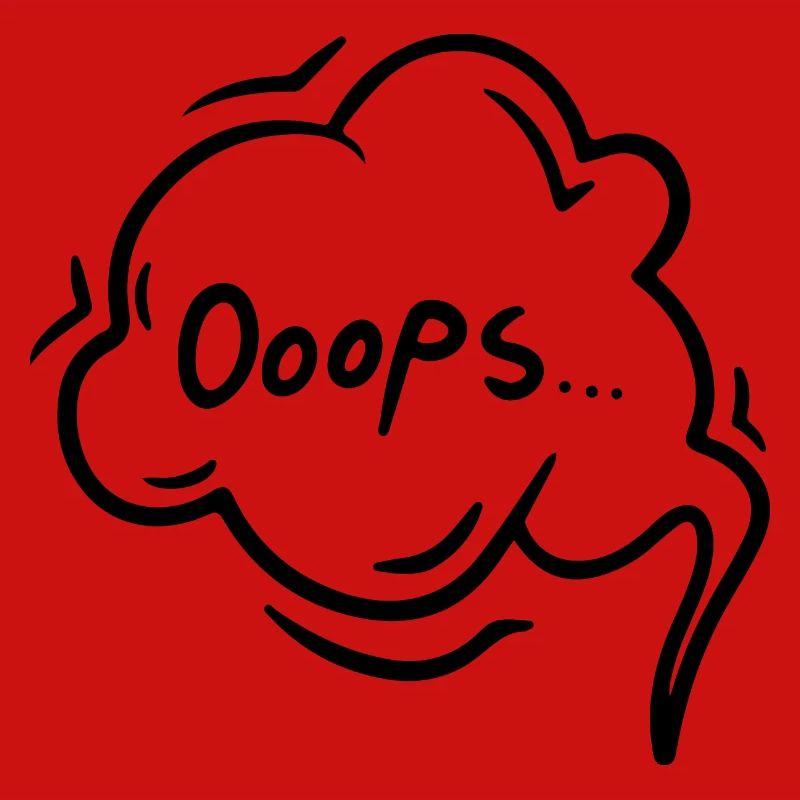 Speech Bubble Comic Oops