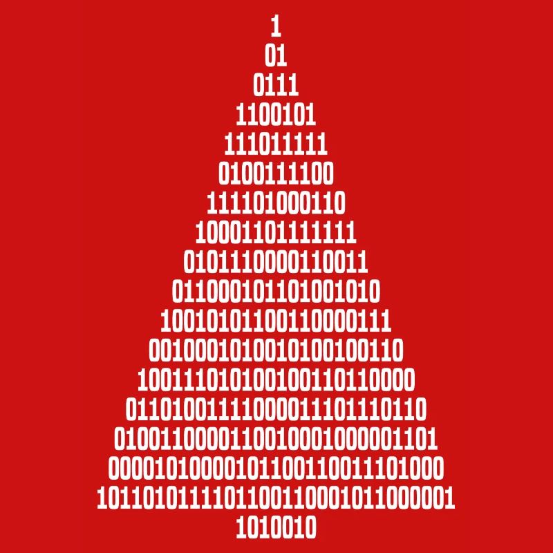 Weihnachten Weihnachtsbaum Binärcode Informatiker