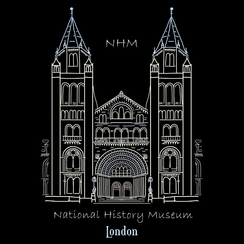 London, Natural History Museum NHM, Drawing, UK