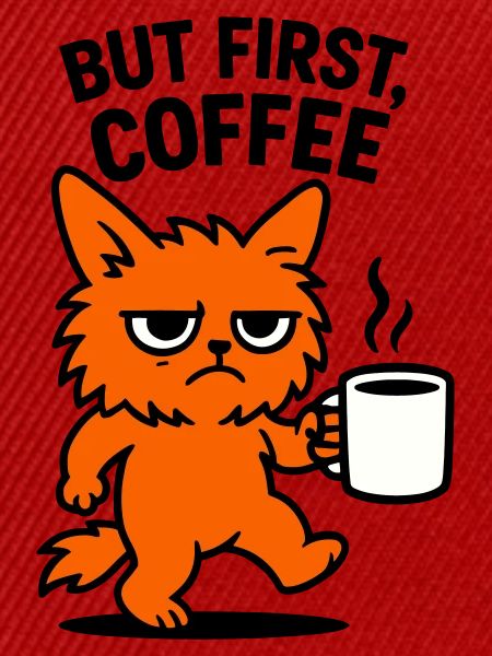 But first coffee cat