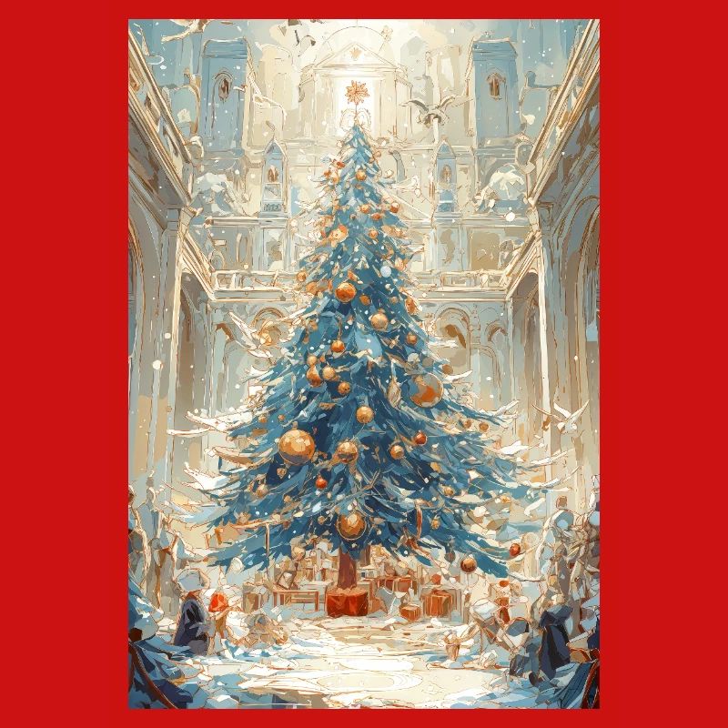 Aurora Blue Weihnachtskathedrale
