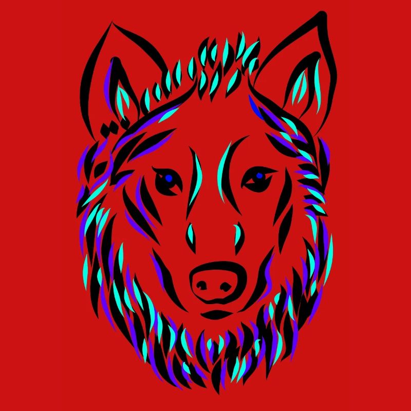 Wolf Hund Wolfskopf