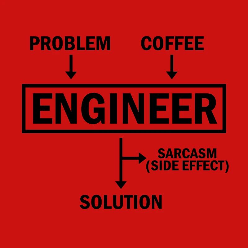 Problem Engineer Coffee Solution Sarcasm