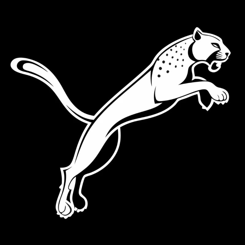 Hüpfender Leopard