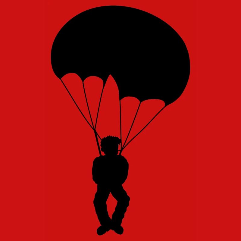 Silhouette Skydiver Design