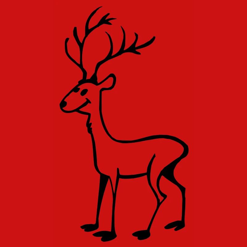 Strich Hirsch