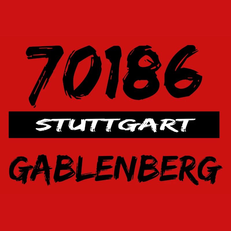 70186 Stuttgart Gablenberg Tshirt Postleitzahl