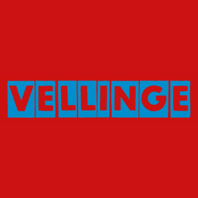 Vellinge – Blue Text Design