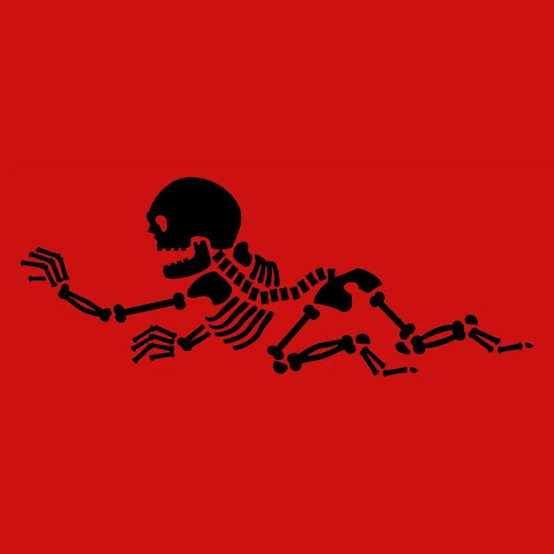 Kriechendes Skelett / Crawling Skeleton (1c)