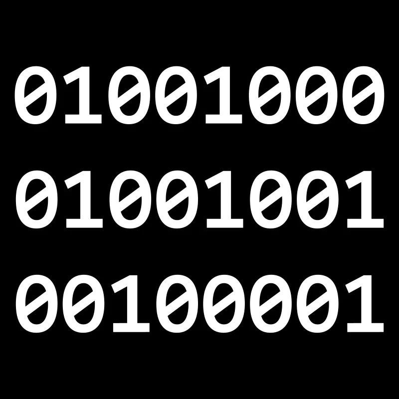 Hi Binary programmeurs se salue ainsi