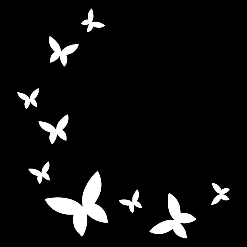 Butterfly decor bow Many butterflies