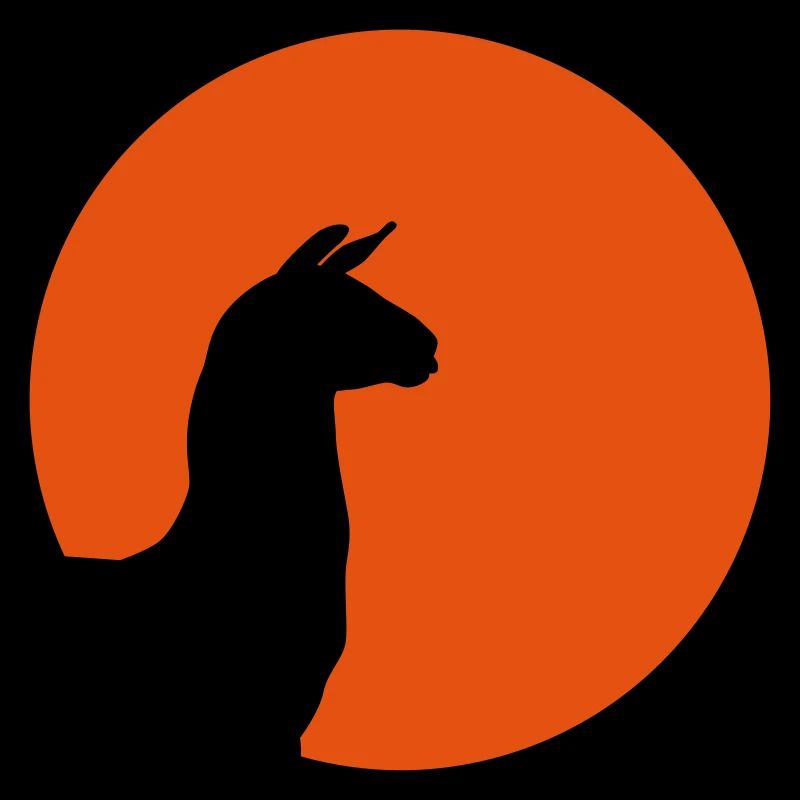 Llama alpaca sunset