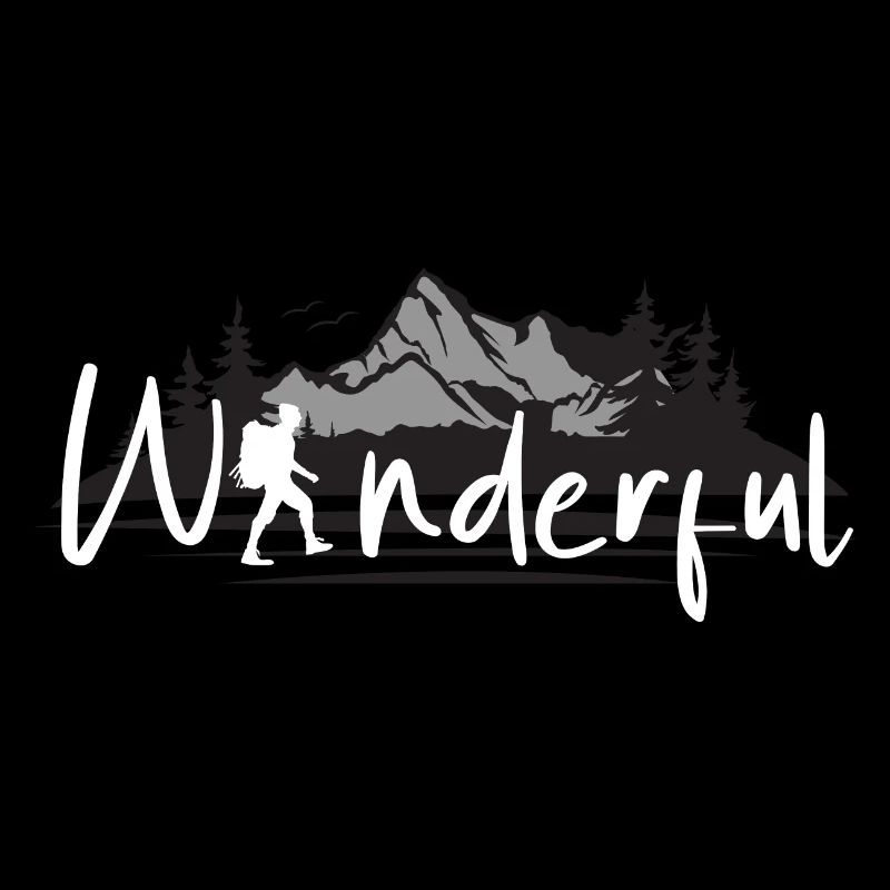 Wanderer Wanderful Bergsteiger Kletterer Geschenk