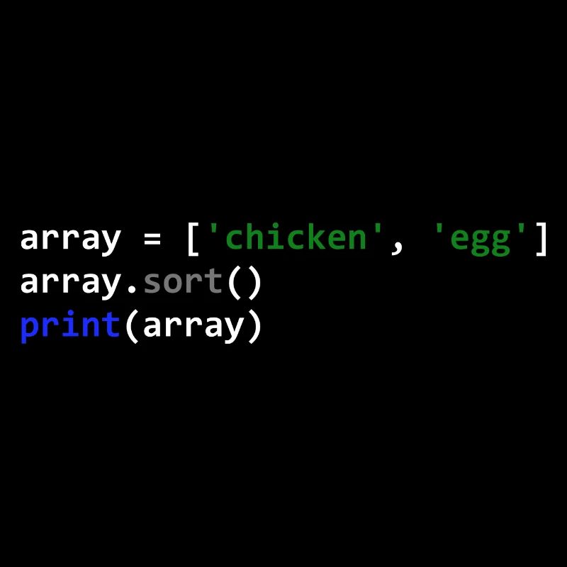 The chicken or the egg programmer code