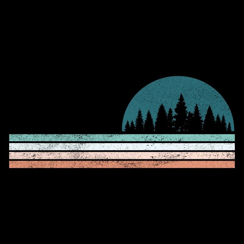 Forêts forestières Forester Hunter Idée cadeau Rétro