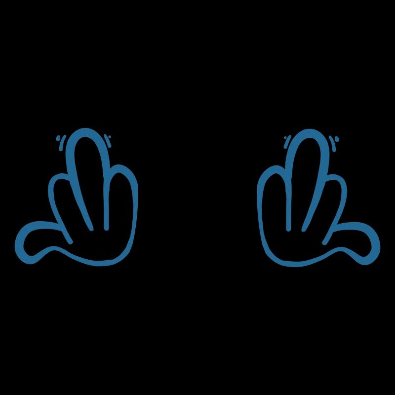 comic mittelfinger